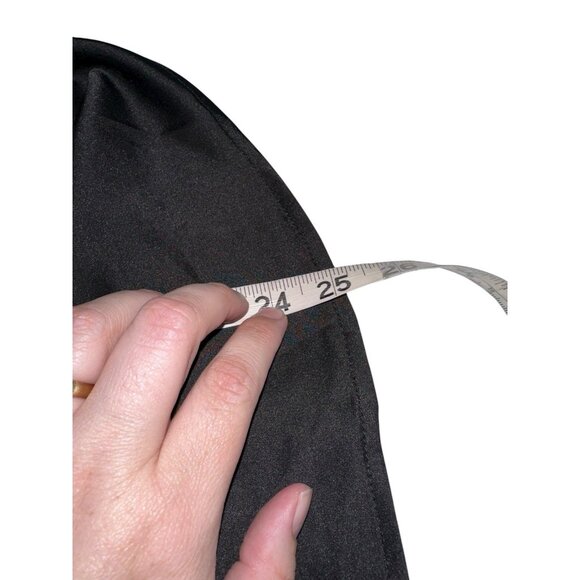 NWT Fashion Nova Touch By Touch Satin Blouse Draped Drop Neckline XL Black - Picture 8 of 8